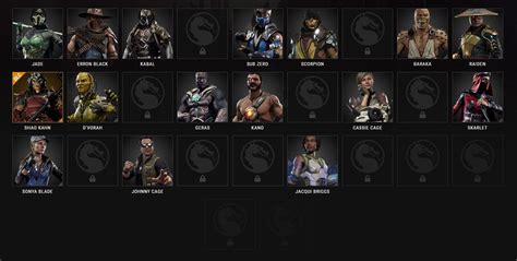 m11 test your might soft conformed characters|MK11 Characters .